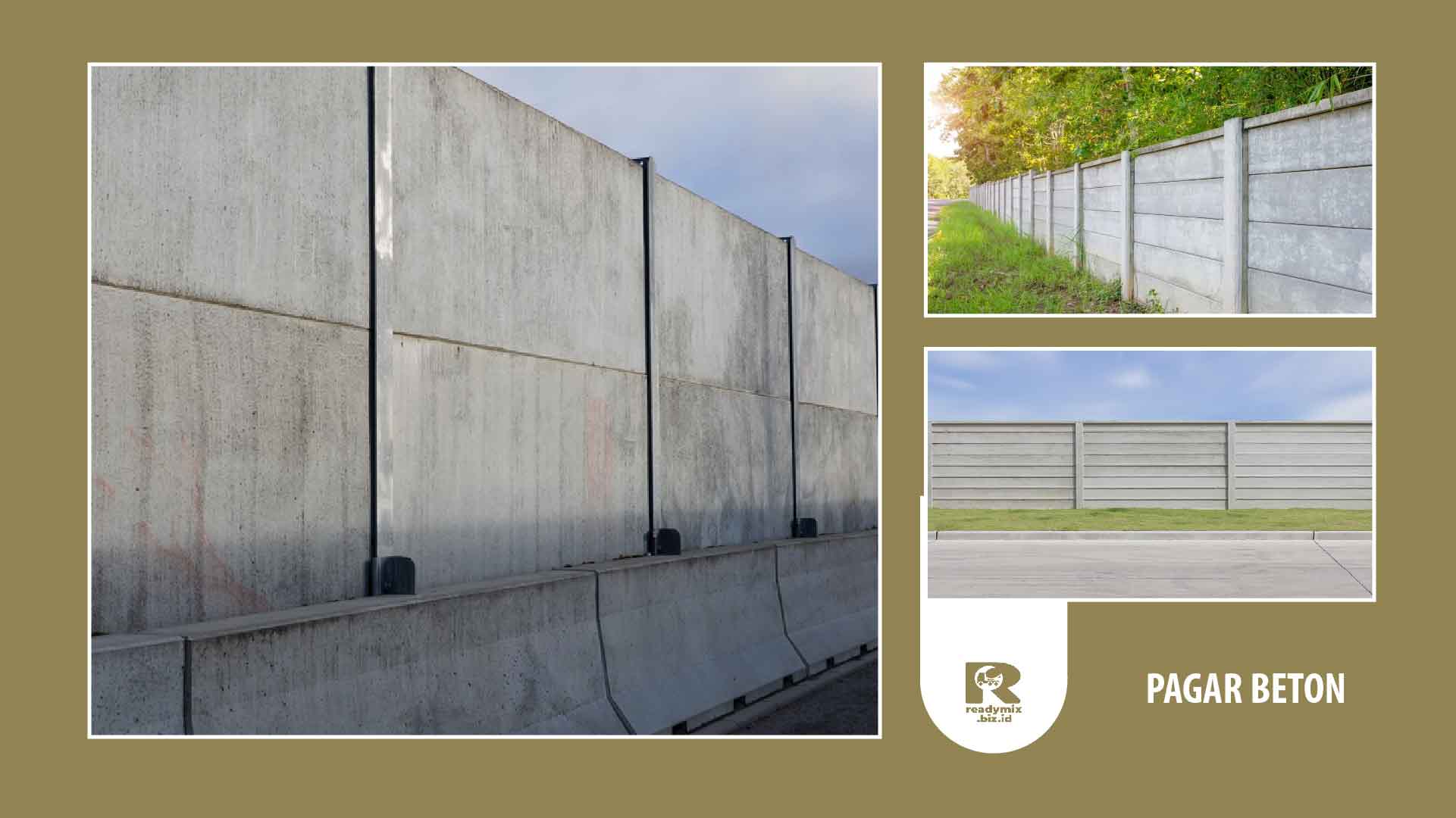 harga pagar panel beton precast Tiang Kolom